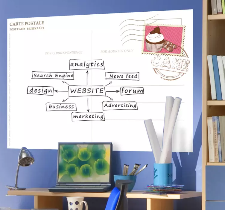 Nalepka na razglednici - TenStickers