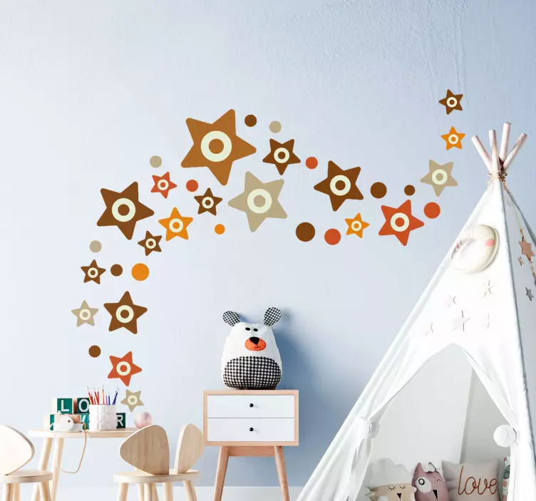 Nalepka na steno star cogs wall - TenStickers