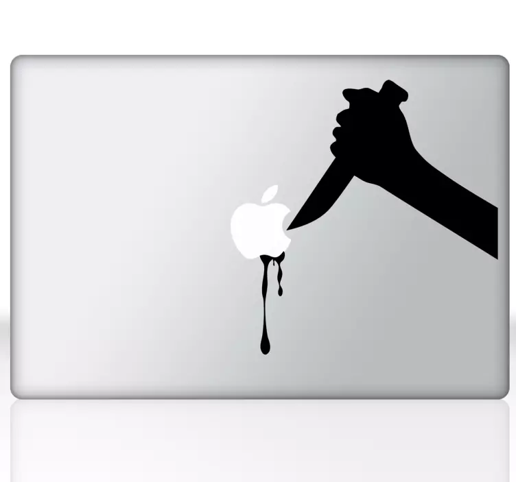 Nalepka nož apple mac - TenStickers