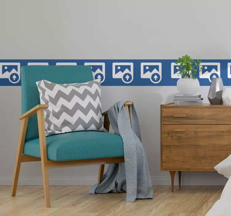 Prilagodljiva slika nalepke obrobe stene - TenStickers