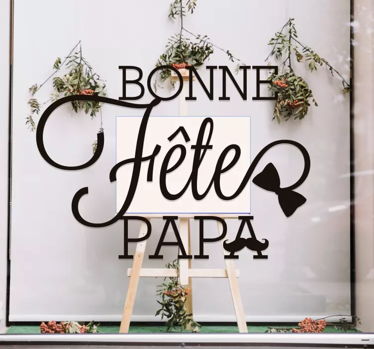 Nalepka okna na dan očeta - TenStickers