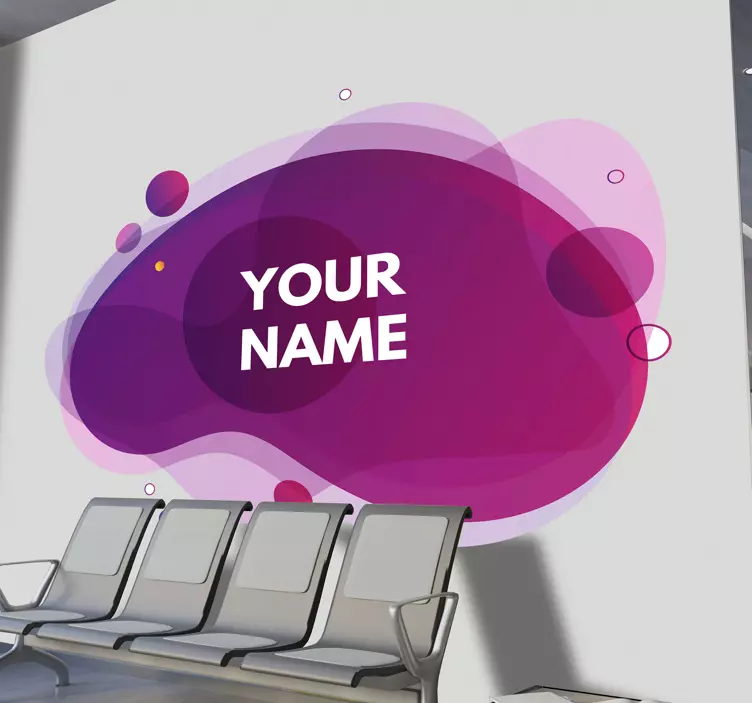 Nalepka za roza gradient fluid - TenStickers