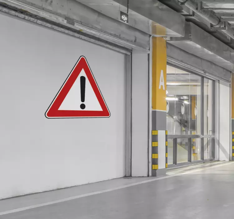 Nalepka s previdno oznako - TenStickers