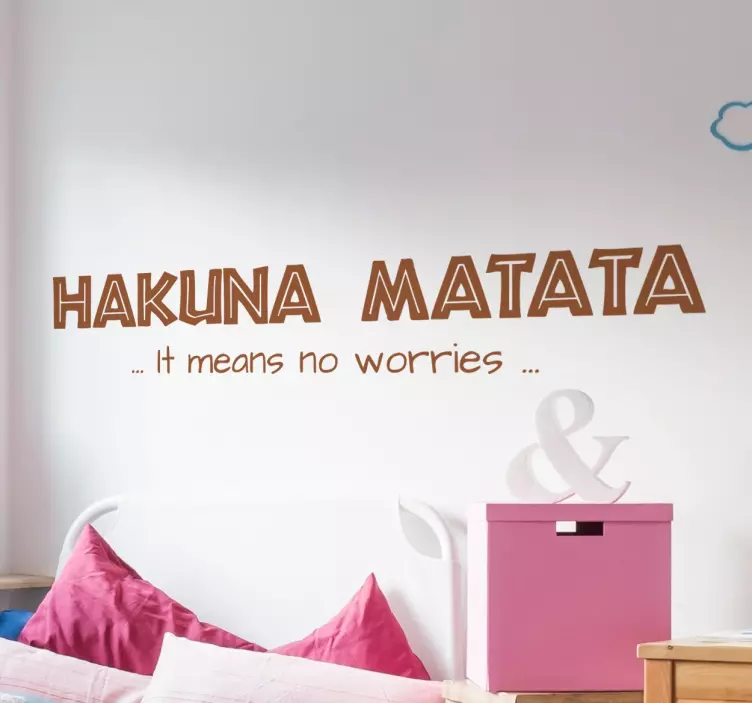 Nalepka s sloganom hakuna matata - TenStickers