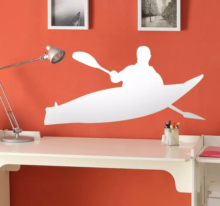 Nalepka silhuete kajaka - TenStickers