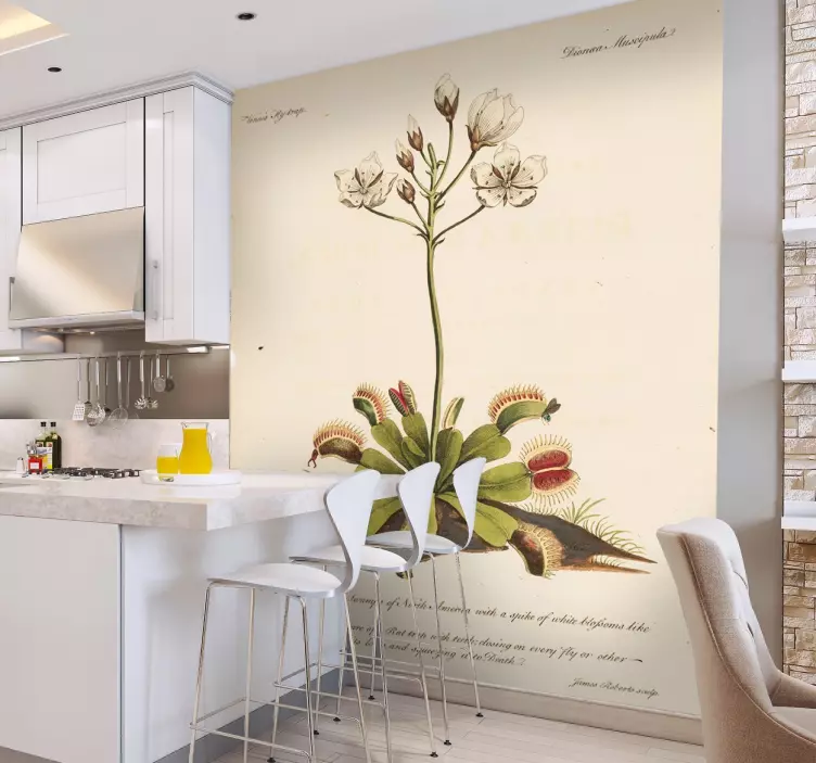 Nalepka starega cvetja botanike - TenStickers