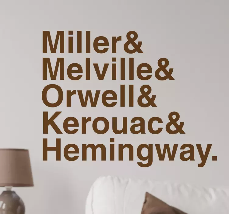 Nalepka sten znanih pisateljev - TenStickers