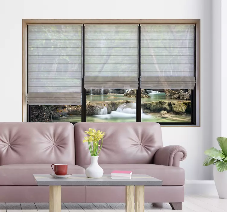 Nalepka za steno 3d pokrajine dnevne sobe - TenStickers