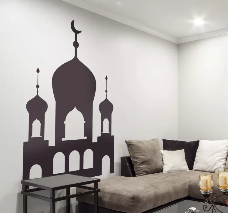 Nalepka silhuete kadife skyline - TenStickers