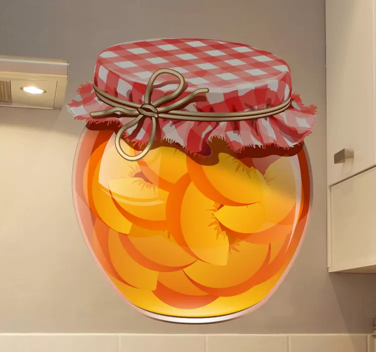 Nalepka stene peach jar - TenStickers