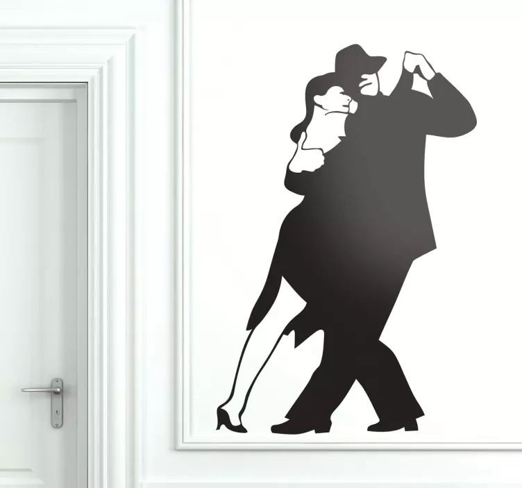 Nalepka stene ples tango par - TenStickers