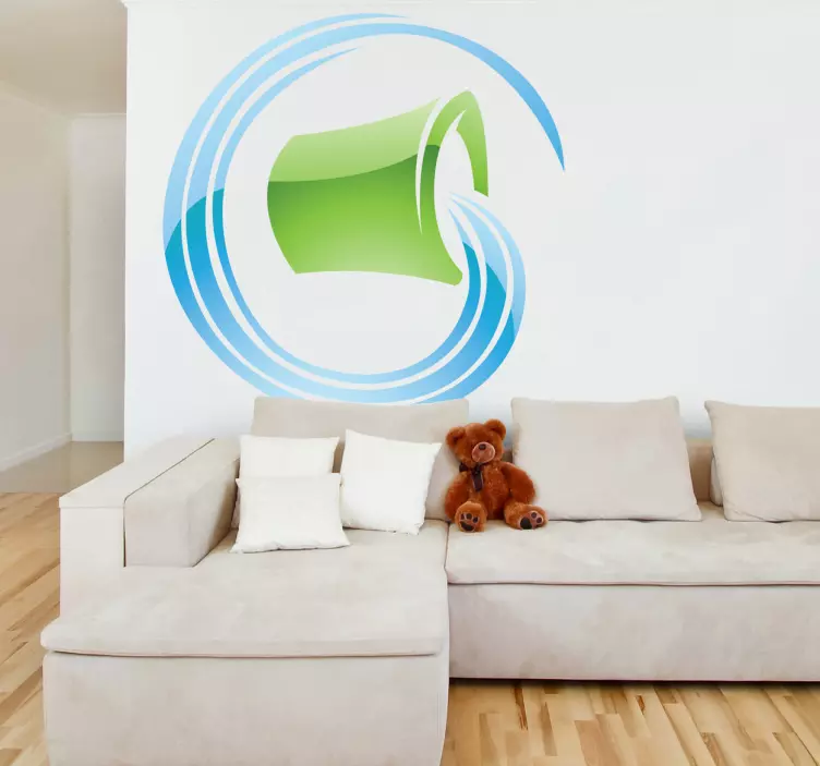 Nalepka stene z znakom vodnarja zodiak - TenStickers