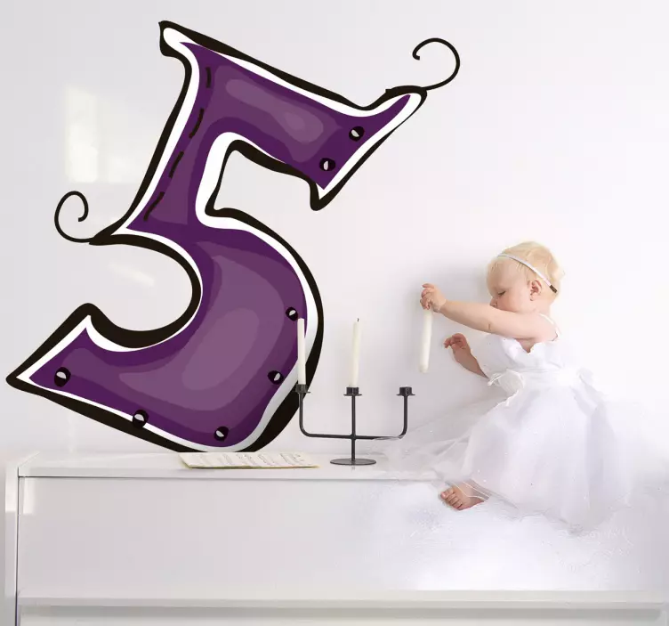 Nalepka številka 5 - TenStickers