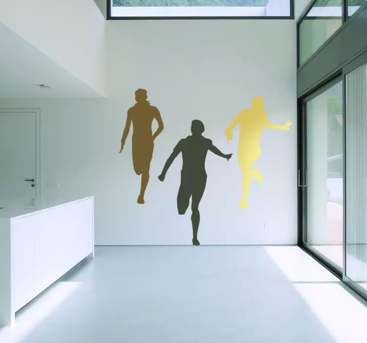 Nalepka treh tekačev - TenStickers