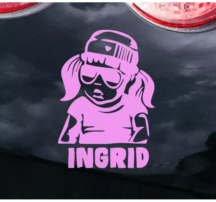 Nalepka urbana punčka dojenček na krovu - TenStickers