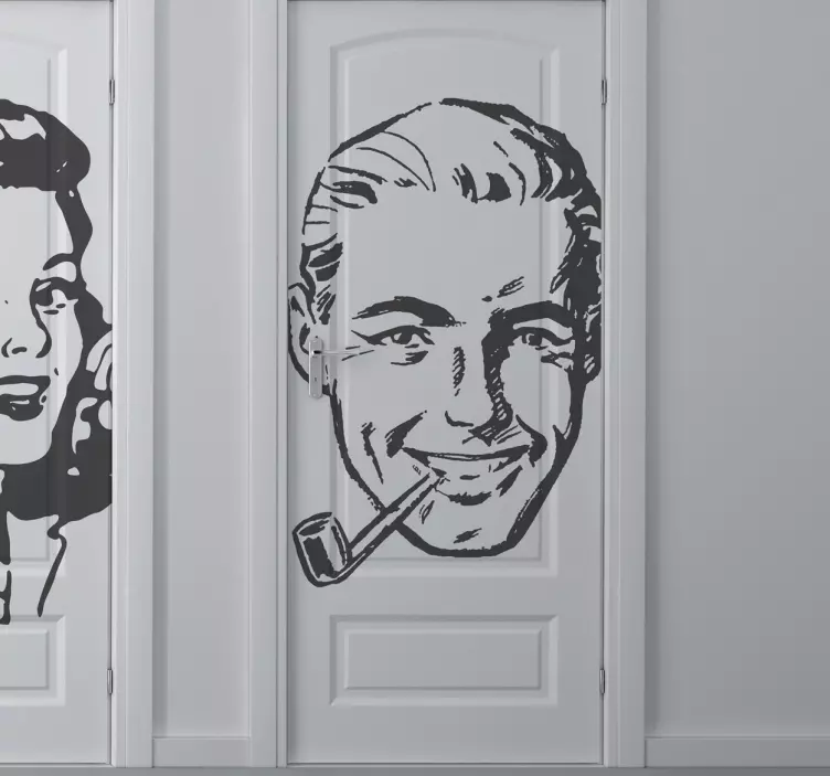 Nalepka vintage man - TenStickers