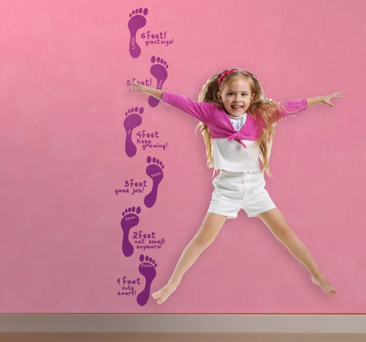 Nalepka višine stopnic stopal za otroke - TenStickers