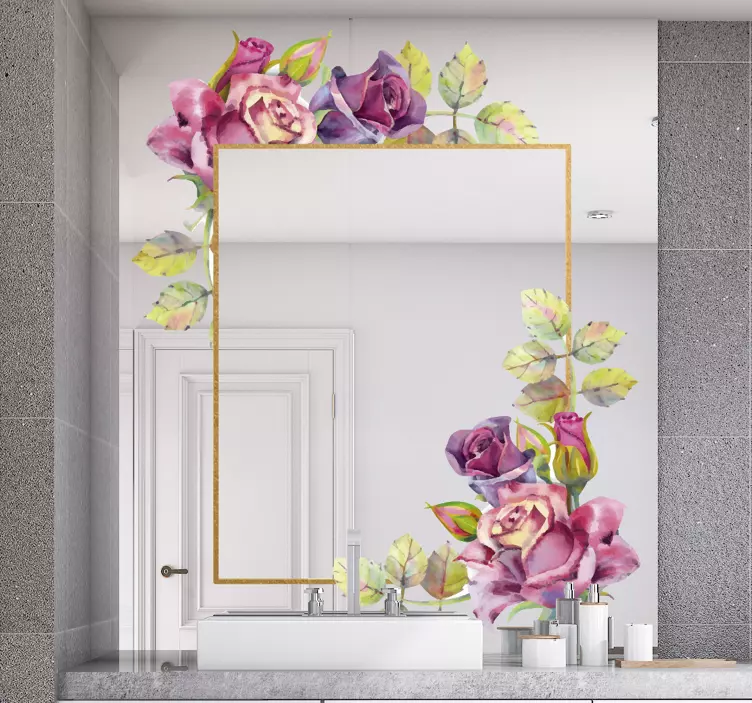 Nalepka z barvitim cvetjem - TenStickers