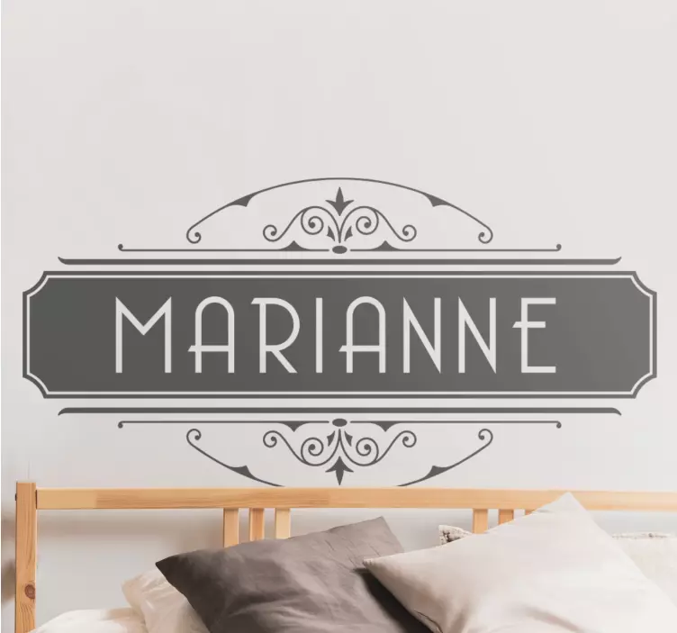 Okrasna personalizirana nalepka z imenom - TenStickers