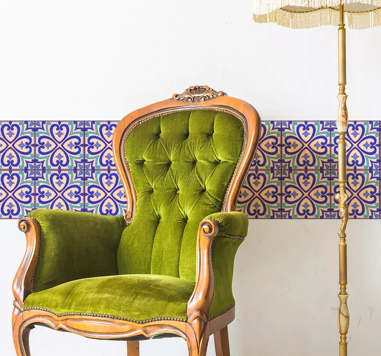 Nalepka za obzidje s cvetjem talavera - TenStickers