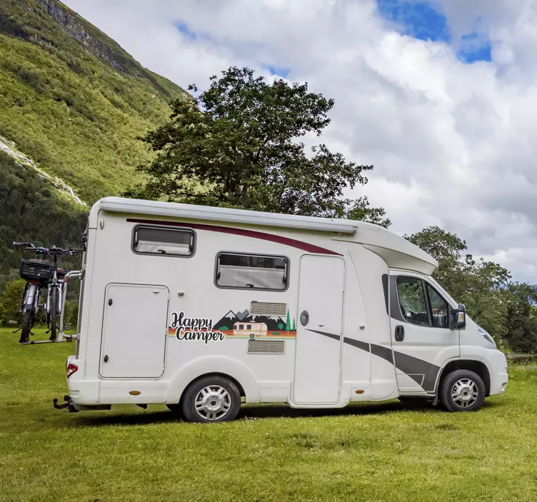 Nalepka z veseljem kamperja - TenStickers