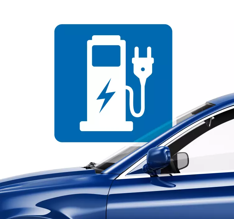 Električni polnilni znak vinil znak - TenStickers