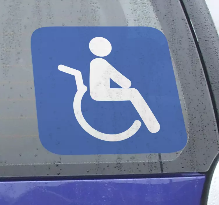 Nalepka z znakom za invalide - TenStickers