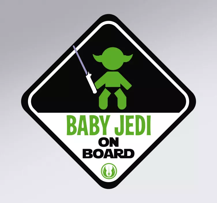 Nalepka jedi dojenček na krovu - TenStickers