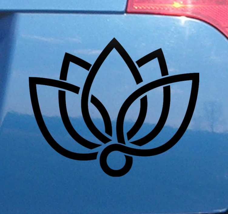 Nalepka za dekor avtomobila lotus cvet - TenStickers