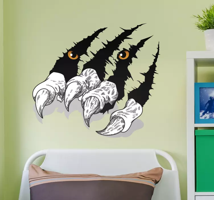 Nalepka za avto tigrovih krempljev - TenStickers