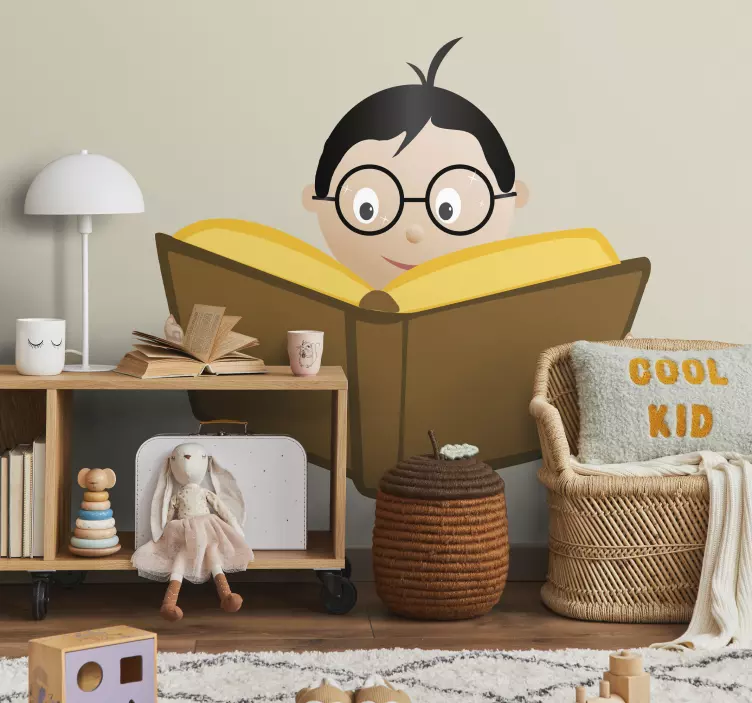 Nalepka za branje dečkov otrok - TenStickers