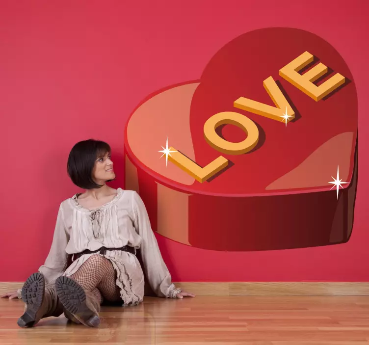 Nalepka za čokolado ljubezen - TenStickers