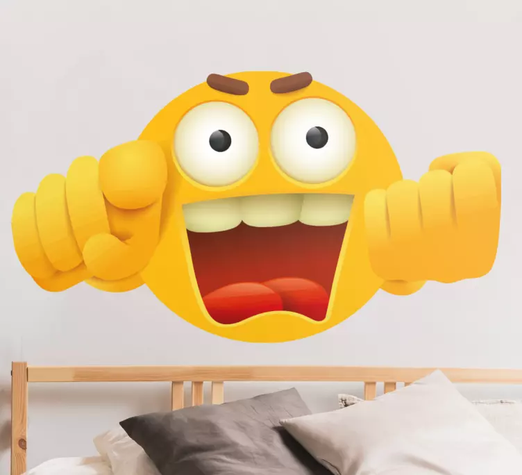 Nalepka za emoji, ki se jezi - TenStickers