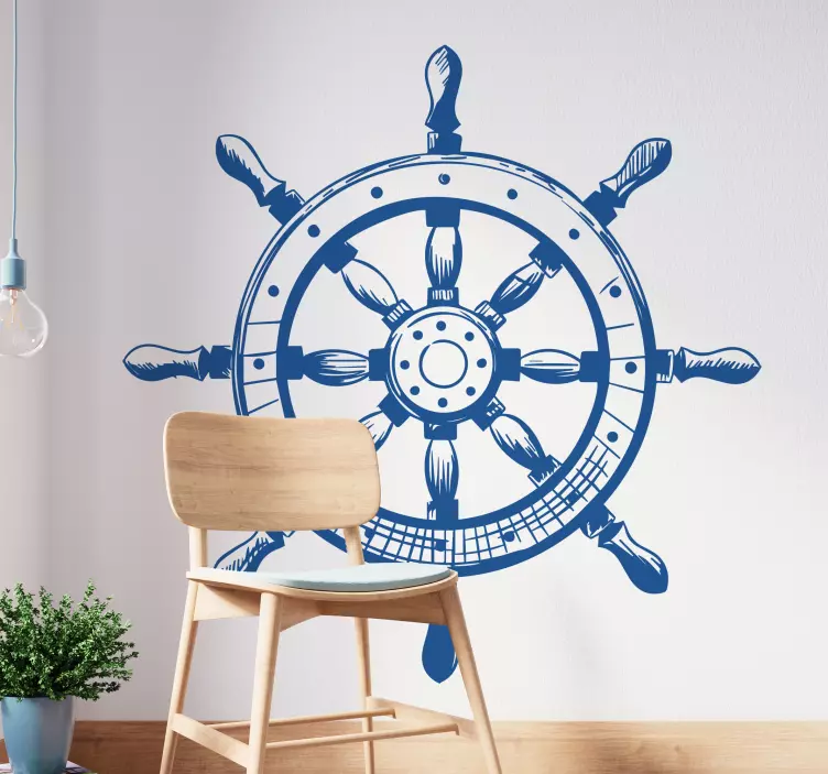 Nalepka za ilustracijo ladijske čelade - TenStickers