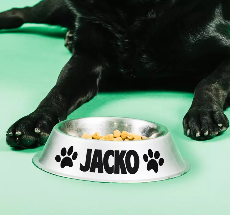 Nalepka za ime vašega psa - TenStickers