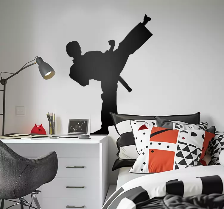 Nalepka za karate silhueto - TenStickers