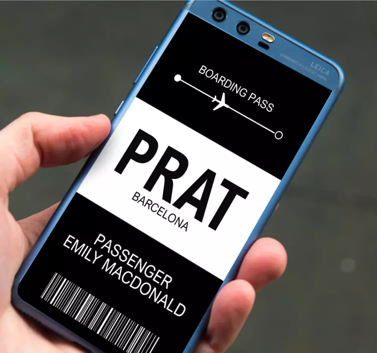 Nalepka za letalske vozovnice po meri - TenStickers