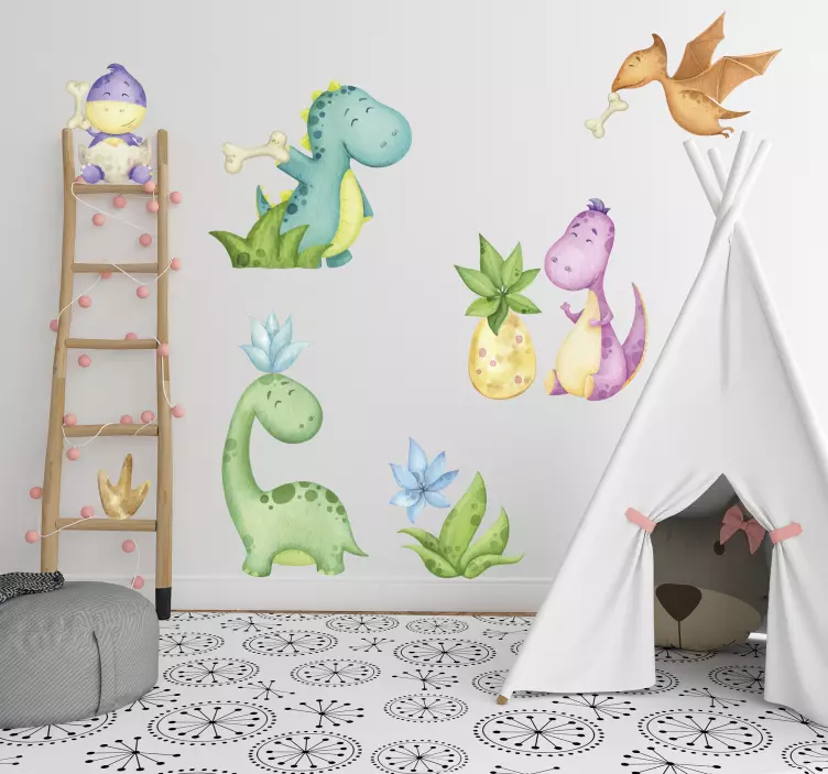 Nordic dinozaver risan dinozaver vinil nalepka - TenStickers