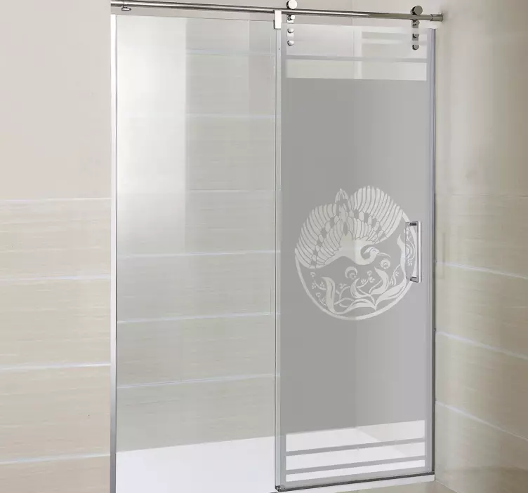 Nalepka okna za tuš art phoenix - TenStickers