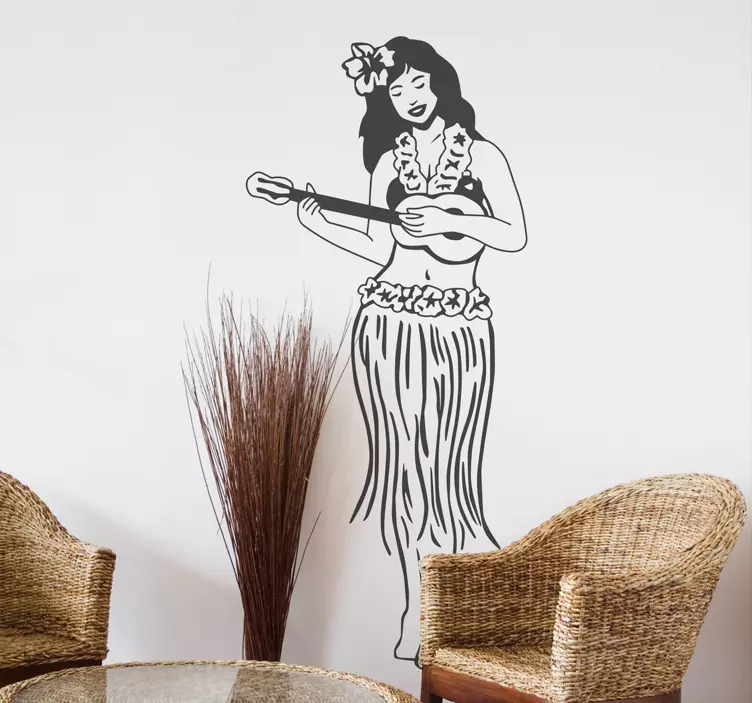 Nalepka za otroke na havajski kitari - TenStickers