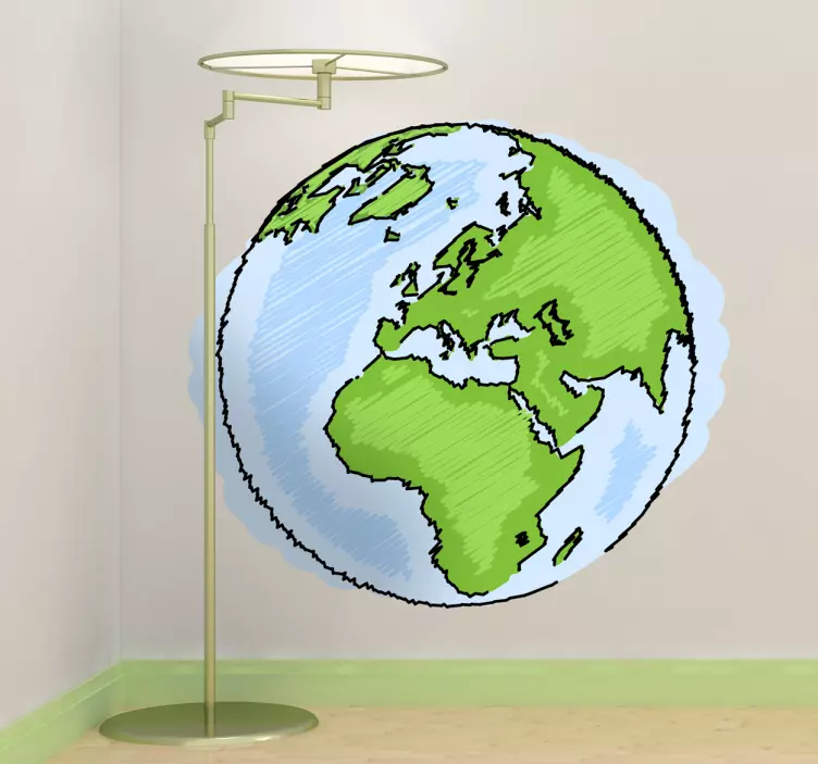 Nalepka za otroke planeta zemlja - TenStickers