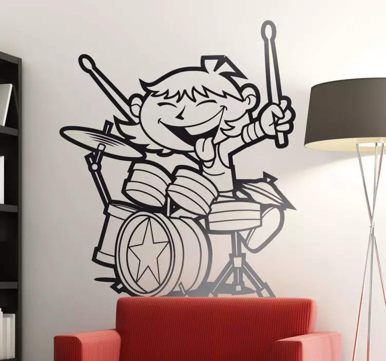 Nalepka za otroke z bobni - TenStickers