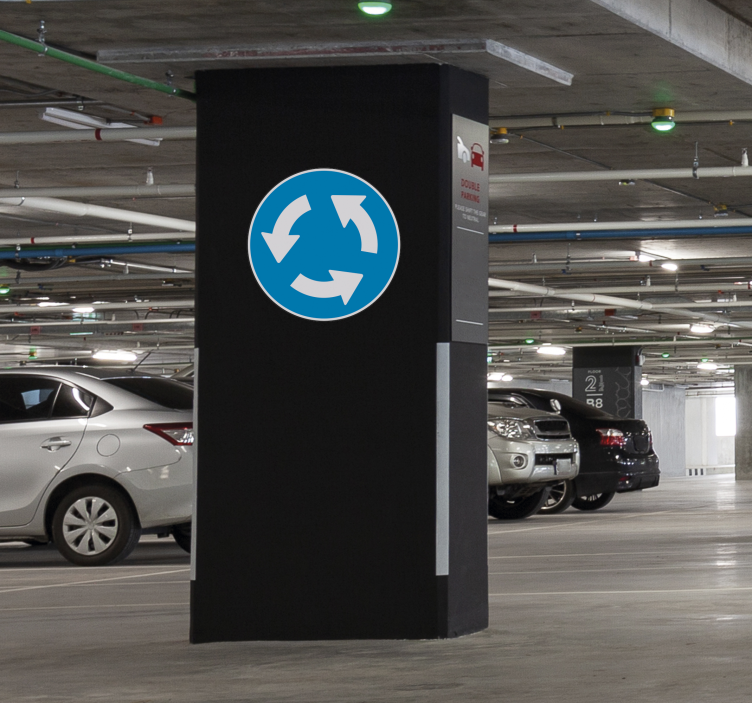 Nalepka za oznake za krožno križišče - TenStickers