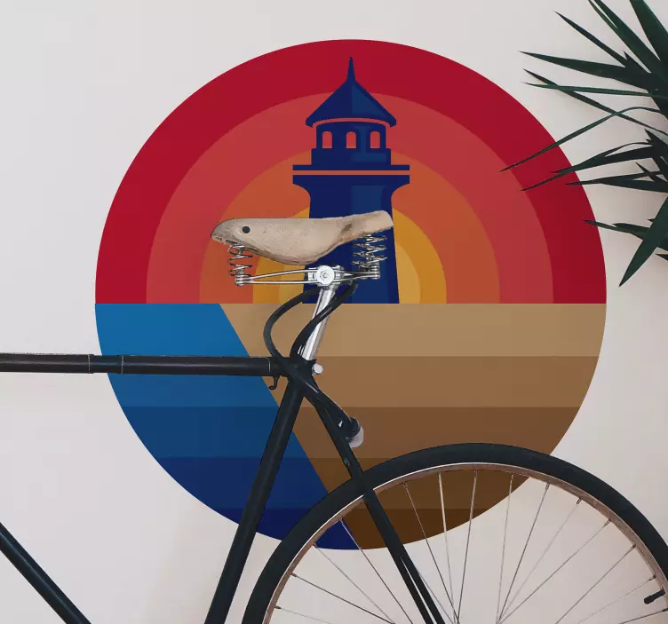 Nalepka za plažo in svetilnik - TenStickers