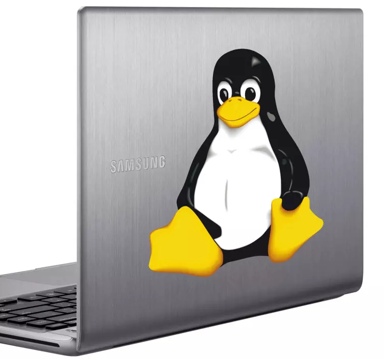 Nalepka za prenosni računalnik tux linux pingvin - TenStickers