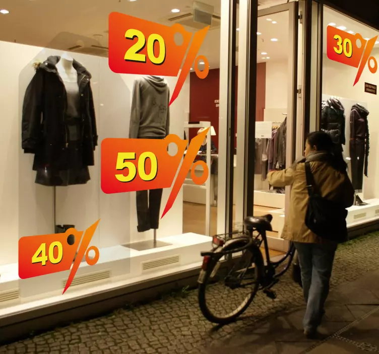 Nalepka za prilagoditve znižanja cen - TenStickers