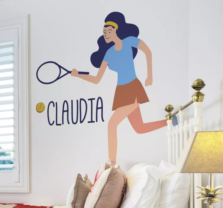 Nalepka za prilagodljiv ženski tenis - TenStickers