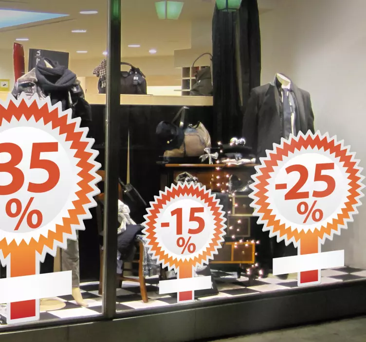 Nalepka za prilagodljive promocijske popuste - TenStickers