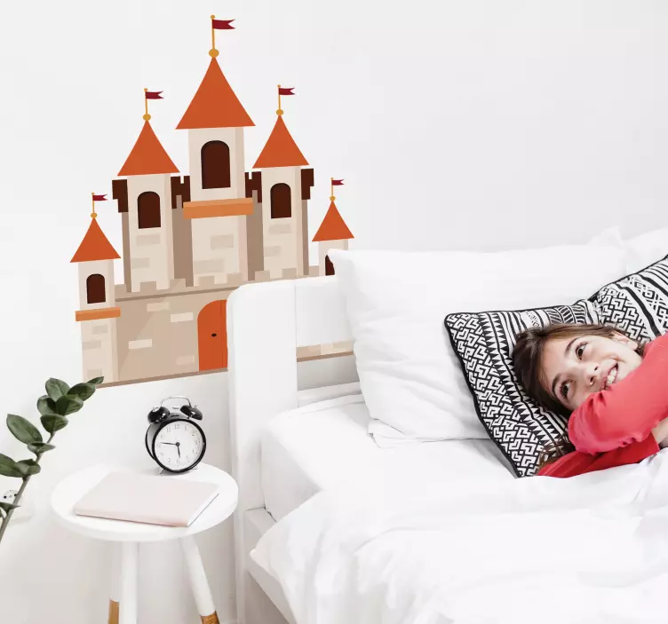 Nalepka za rustikalni grad skica - TenStickers