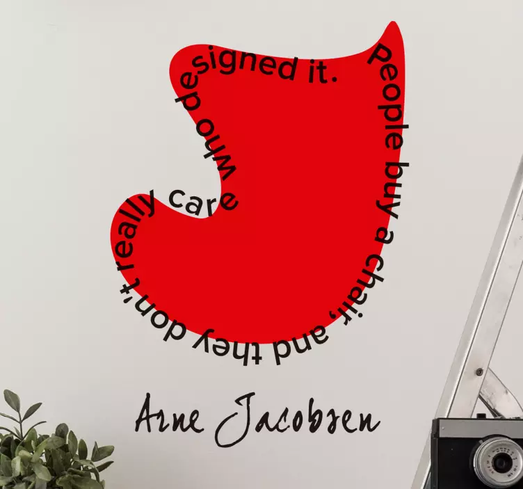 Nalepka za stene arne jacobsen - TenStickers